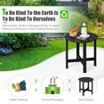 thumbnail image 7 of Topcobe 18 Inch Round Weather-Resistant Adirondack Side Table, Outdoor Patio Furniture-Black, 7 of 7