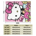 thumbnail image 2 of Hello Kitty Throw Blanket, Cozy Flannel Blankets For Boys Girls, Super Soft Warm Blanket For Couch Sofa Bed, 2 of 9