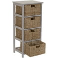 thumbnail image 5 of HOUSEHOLD ESSENTIALS Whitewash 4-Basket Storage Tower, 5 of 7