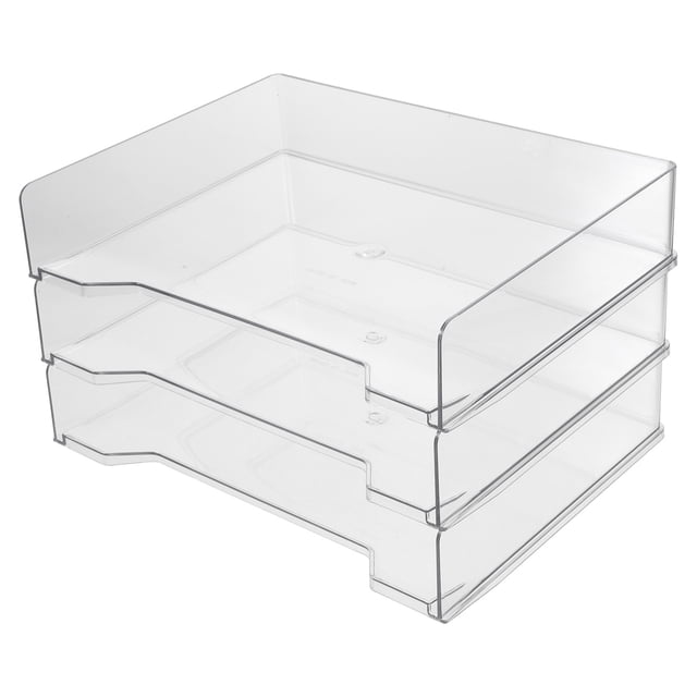 Estante de almacenamiento multifuncional de 3 piezas para oficina, escritorio, papelería, contenedor de almacenamiento de archivos