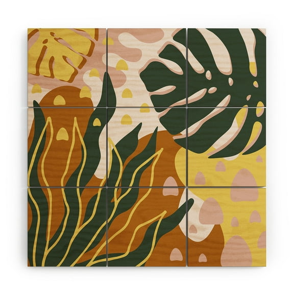 Society6 Alisa Galitsyna Floral Magic Wood Wall Mural 3' x 3'