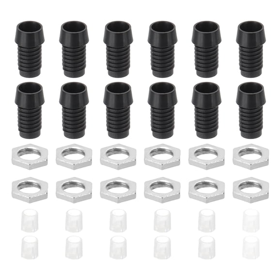 Uxcell 3mm Emitting Diode Holder, 60 Pcs Plastic LED Holder Clip Mounting Bracket Socket Cap Nuts for Lamp Bulb Bezel Mount Panel LED Display, Black