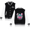 thumbnail image 3 of Chaqueta bomber universitaria de béisbol Lilo Stitch para hombre y mujer, estilo hip hop, estilo Harajuku, para niños y niñas, abrigos individuales, 3 of 5