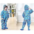 thumbnail image 5 of YOUI-GIFTS Toddler Rain Suit with Hood Waterproof Coverall Kids Baby One Piece Rainsuit Outdoors Rain Wear 1-7 Years, 5 of 7