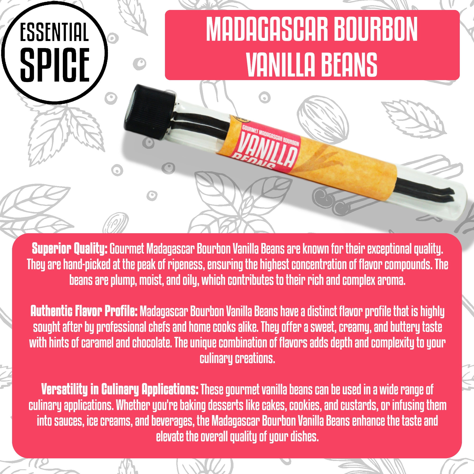 Gourmet Madagascar Bourbon Vanilla Beans