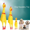 thumbnail image 5 of 3 uds juguetes para perros y mascotas, pollo chillón, sonido chirriante, divertido juguete de seguridad de goma para perros, juguetes para masticar molares, 5 of 5