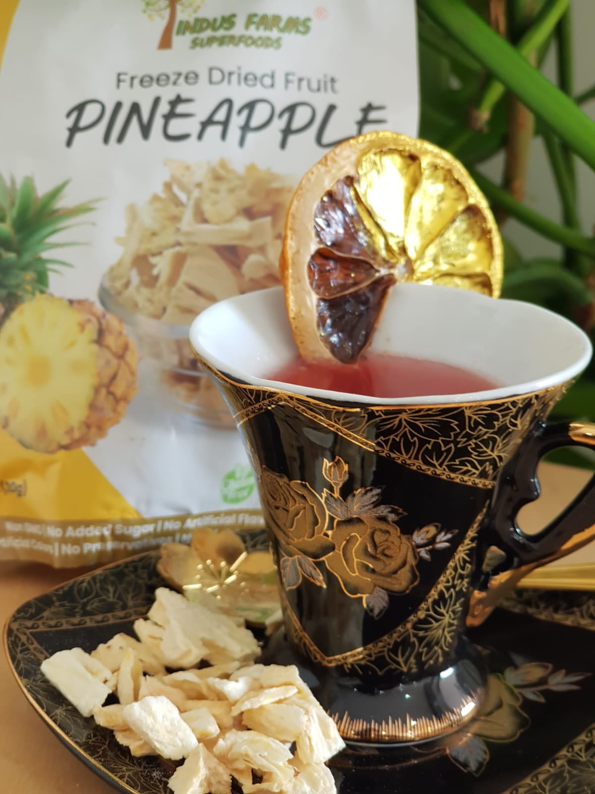 Indus Farms Superfoods Freeze Dried Pineapples (Multi-Pack), On-the-Go Healthy Snack, Additive-Free, GMO-Free, No Added Sugars, Paleo, Vegan, No Preservatives