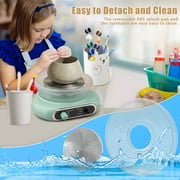 Mini Pottery Wheel Kit, 4.7 Pottery Wheel for Kids Teens & Adults Beginners, Plug-in Motor, 1.32Lb Air Dry Clay, Crafts Kit for Home DIY, Ceramic Work & Art Creation
