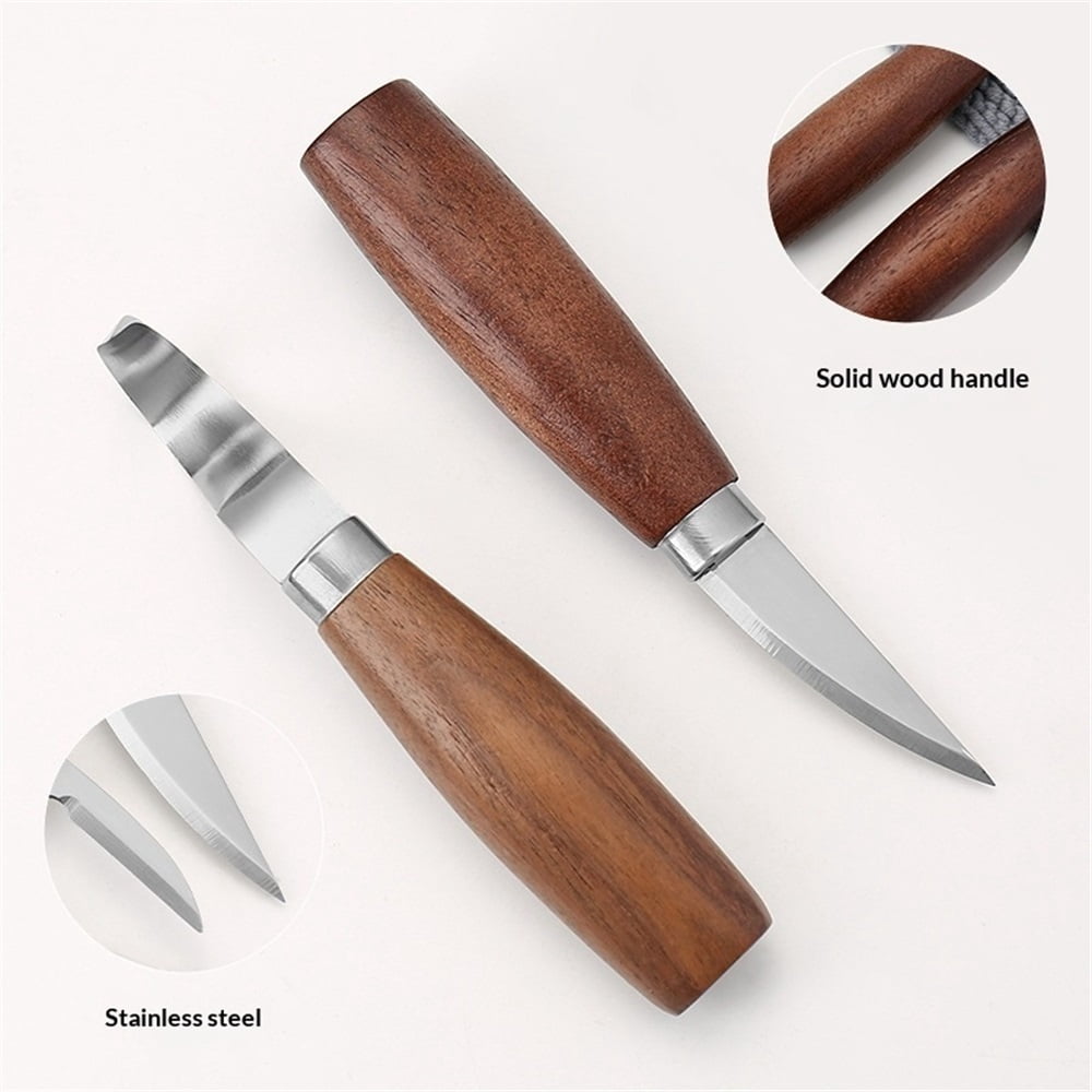 Wood Carving Tools Kit- Deluxe Spoon Carving Knife Kits for Beginners,Wood Carving Tools Knife Kit Set Woodworking Carving Kit for Beginners Spoon