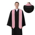 thumbnail image 4 of Haiem Pink Donut Pattern Graduation Stole 2024 | Premium Satin Sash for Graduation Ceremony, 4 of 7