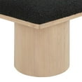thumbnail image 4 of Meridian Furniture Pavilion Black Boucle Fabric Bench, 4 of 7