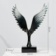 thumbnail image 6 of Tongina Abstract Sculpture Wing Statue Minimalist Collectible Figurines Spreading Wing Figurine for Office Bookshelf Home Porch Decor Gray, 6 of 6