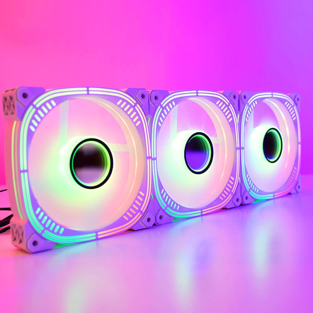 Zeiwohndc CPU Cooler Silent PWM Fan Radiator ARGB Cooling Fan 3Pin Low Profile for Desktop