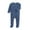 Blue, variant on SILVERCELL Unisex Babies'One-Piece Organic Cotton Long-Sleeve Footed Pajamas Baby Girls' Organic Cotton Button Front Romper 0-12M