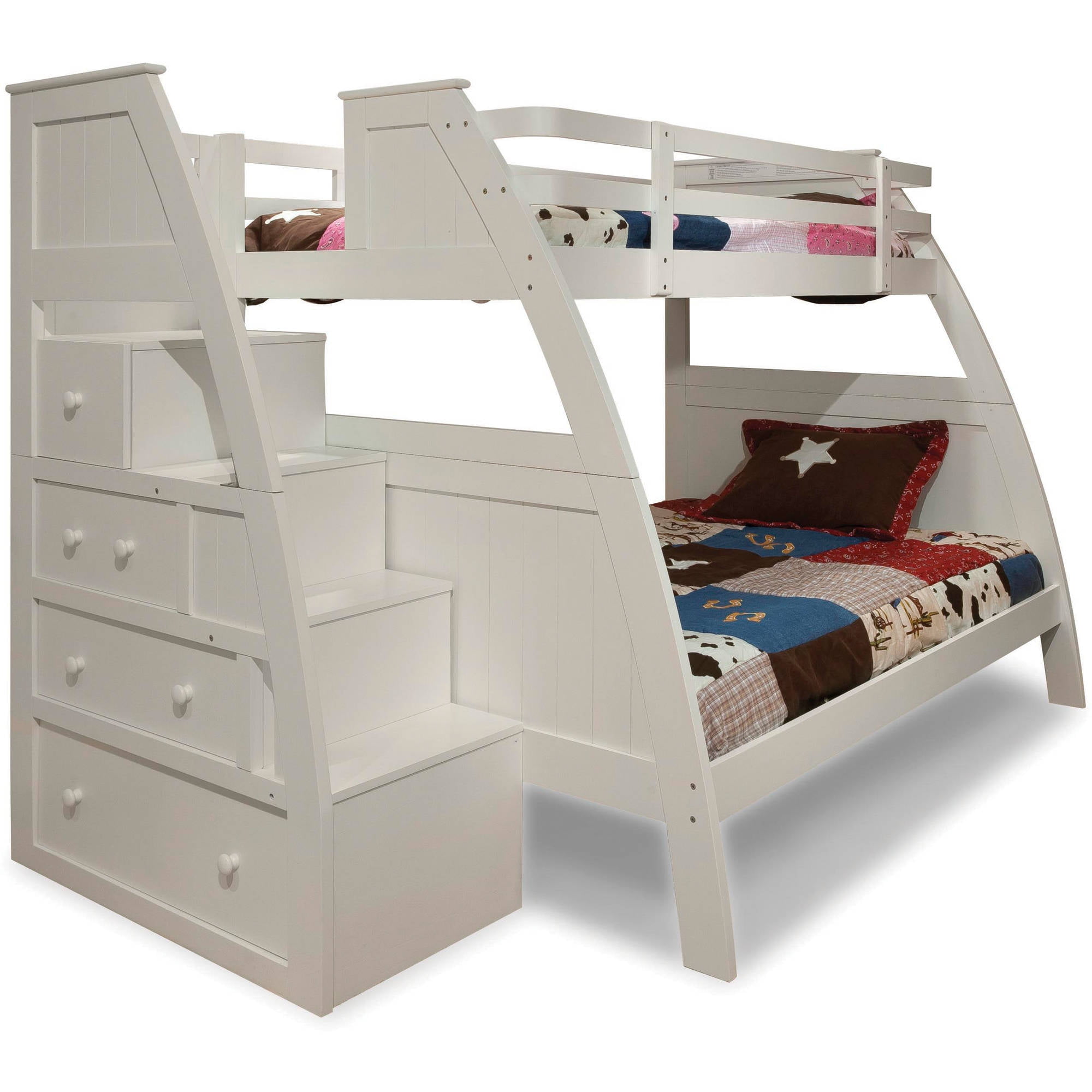 Better Homes And Gardens Kids Sebring Twin Over Full Bunk Bed With Departments