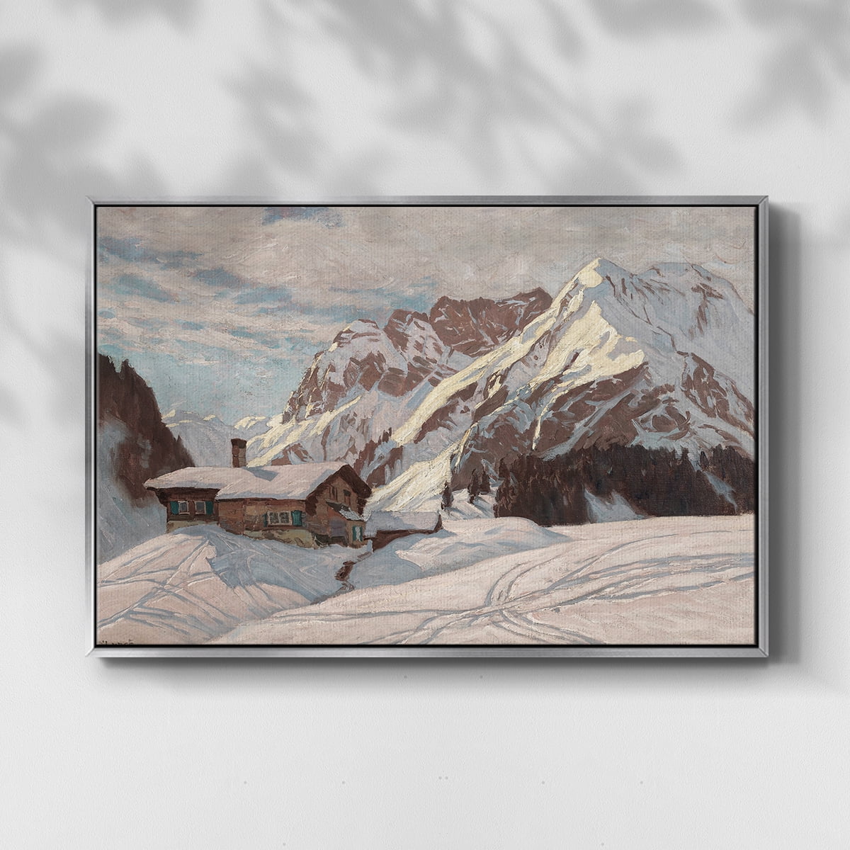 Vintage Landscape-CLXIII By Wexford Home Framed in Silver Wood Gallery Wrapped Canvas 17 in. x 25 in.