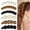 Bow and Oval, variant on 6PCS Matte Oval Leaf Banana Hair Clips - Strong Hold Ponytail, Bun Holder, Jaw Clips Barrettes Styling Accessories for Women & Girls