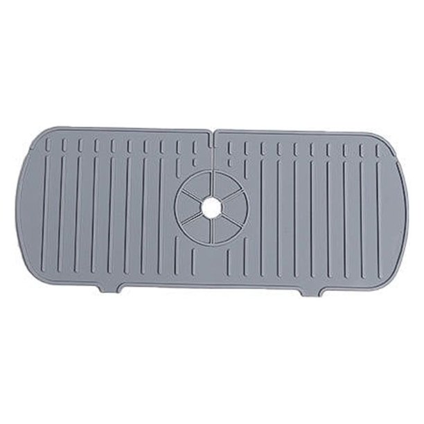 Manija de silicona para grifo, alfombrilla para bandeja colectora de goteo, alfombrilla grande para grifo de silicona, soporte para esponja de jabón para platos, accesorios para fregadero de coci
