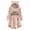 Pink, variant on Patlollav Merry Christmas Women Coats Plus Size Plush Buttons Hooded Coat Tops