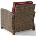 thumbnail image 4 of Pemberly Row Chaise de Patio en Osier Brun et Sangria, 4 of 7