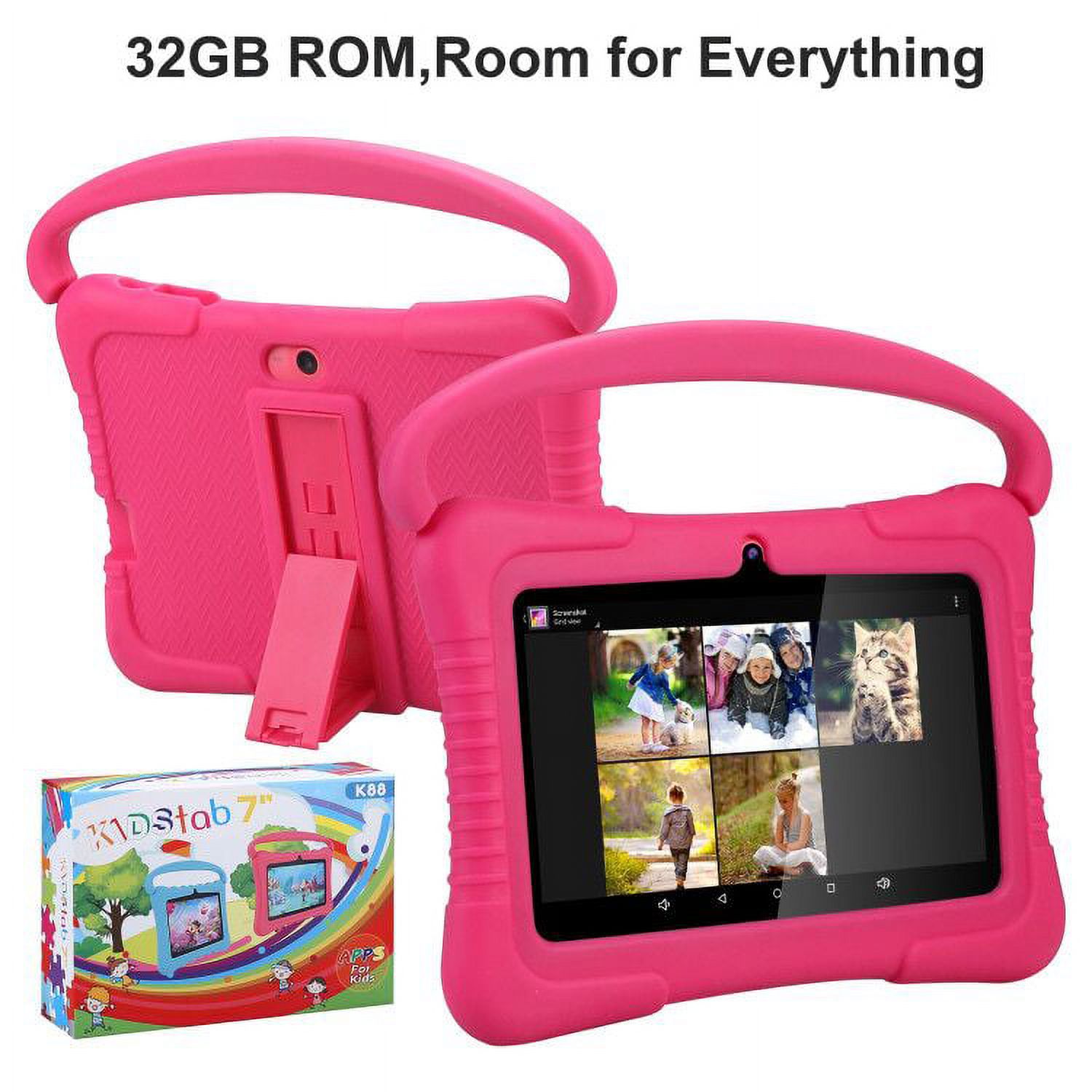 Kids Tablet, 7 Inch Android 10 Tablet for Kids, 2GB +32GB, Kid Mode Pre-Installed, WiFi Android Tablet, Kid-Proof Case - image 4 of 7