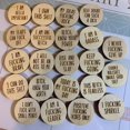 thumbnail image 3 of HUGFEGWE Funny Affirmation Discs, Mini Sweary Affirmation Discs, Positive Discs, Swear Discs Self-Improvement Encouragement Confirmation Card for Family, Friends, Colleagues, Classroom CJB91-9464, 3 of 5