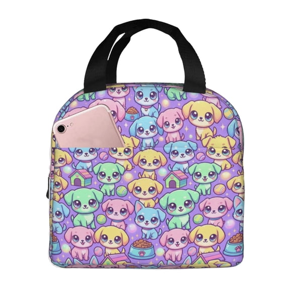 Dogs Lunch Bag Insulated Lunch Bag, Reusable High Capacity Thermal Tote, Leakproof Cooler Bag For Men Women, Work Travel Picnic