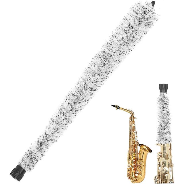Saxophone Cleaning Swab, Strong Absorbent Brush with Rubber Tip