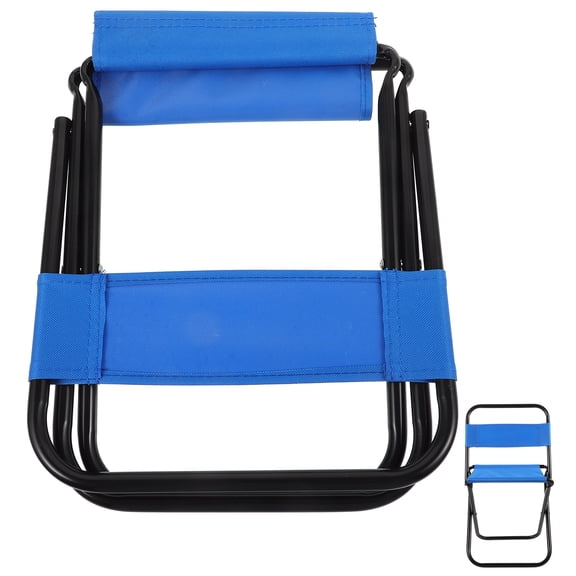 Clispeed Portable Fishing Chair 1Pcs Blue Metal Ergonomic Design Outdoor