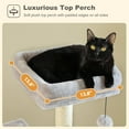 thumbnail image 3 of PEQULTI 62" Multi-Level Cat Tree with Condo & 4 Scratching Posts Large Scratcher for Indoor Cat Gray, 3 of 10