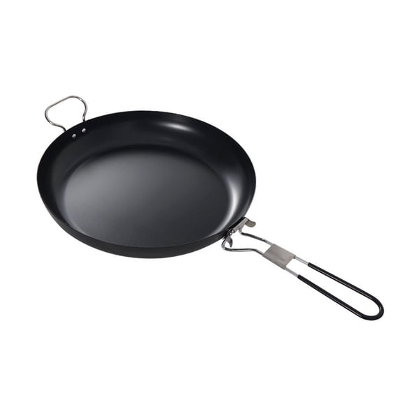 Camping Frying Pan 9.4in Non Stick Fry Pan With Folding Handle For Outdoor Camping Picnic Hiking,black