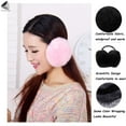 thumbnail image 3 of PULLIMORE Women's Plush Ear Muffs, Faux Fur Winter Ear Warmers, Behind Head, 3 of 7