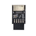 thumbnail image 2 of 2X Placa Base USB2.0 9Pines Una TIPO-C A-KEY Convertidor de Conector Frontal USB3.2 TIPO-E Adaptador de Encabezado de Interfaz Tarjeta Extensora, 2 of 7