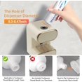 thumbnail image 6 of Automatic Toothpaste Dispenser, Electric Toothpaste Dispenser for Bathroom, Toothpaste Dispenser Wall Mounted with 3 Toothbrush Slots, Toothpaste Dispenser and Holder for Kids and Adults (Beige), 6 of 9