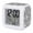 Gray, Silver, White, variant on Dark Blue Starfish Coastal Digital Alarm Clock for Bedrooms,Smart LED Alarm Clock with 7 Color Changing Night Light,Summer Beach Nautical Sea Ocean Silent Wake Up Clocks for Sleep Study 3.2"x3.2"