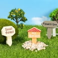 thumbnail image 3 of 12pcs Signpost Models Resin Direction Board Model Ornaments Micro Landscaping Decor, 3 of 8
