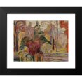 thumbnail image 2 of Abraham Manievich 18x15 Black Modern Framed Museum Art Print Titled - Fall Scene, 2 of 5