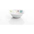 thumbnail image 3 of Gibson Home Retro Specks 12 Piece Fine Ceramic Dinnerware Set with Retro Blue Dots Decal, 3 of 5