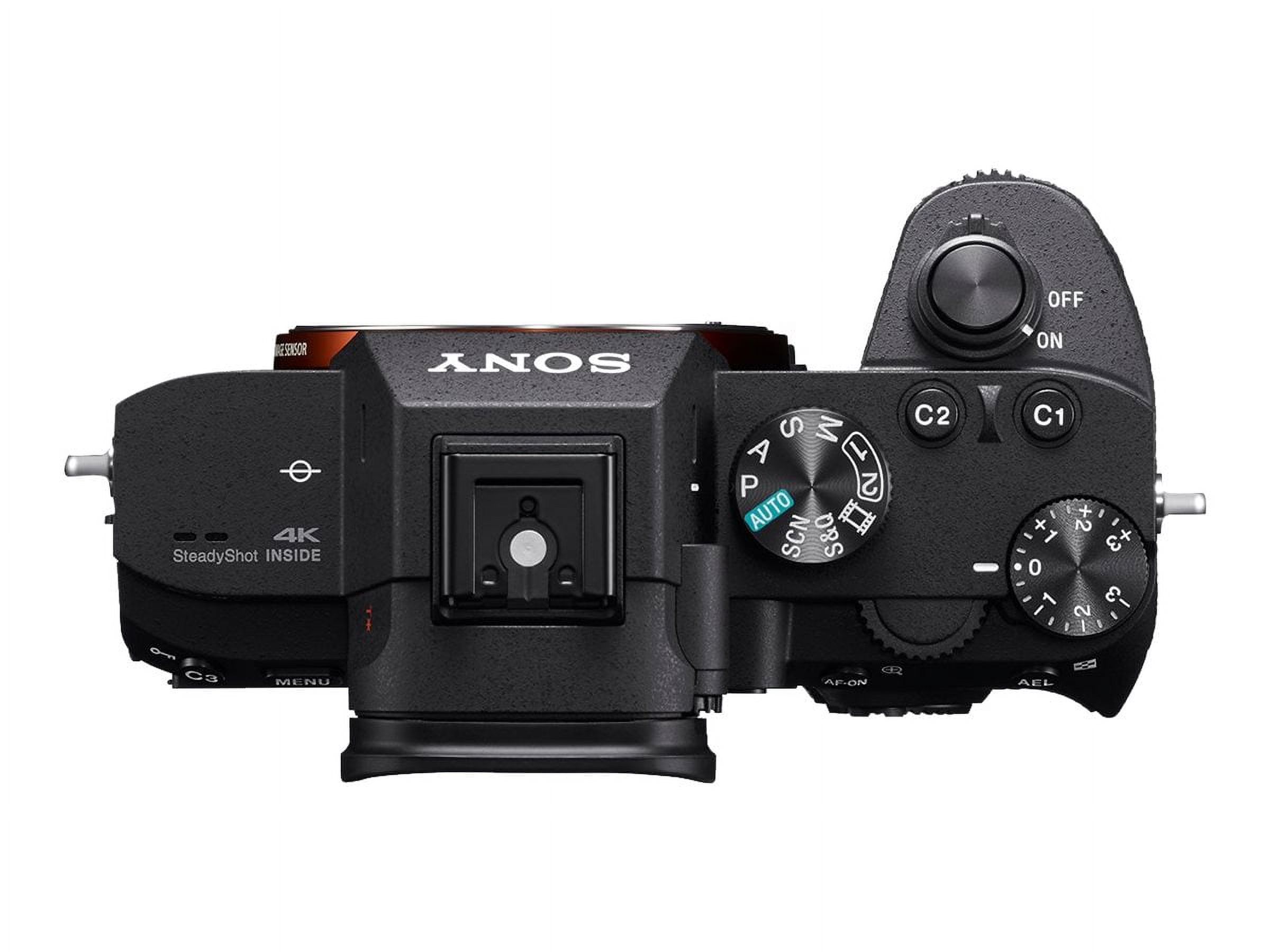 Sony a7 III ILCE-7M3 - Digital camera - mirrorless - 24.2 MP - Full Frame - 4K / 30 fps - body only - Wi-Fi, NFC, Bluetooth - image 2 of 6