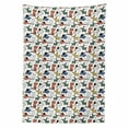 thumbnail image 2 of Dogs Tablecloth, Pastel Funny Puppies Pets Doodle Vet Clinic Shower, Rectangle Satin Table Cover Accent for Dining Room and Kitchen, 60" X 90", Multicolor, by Ambesonne, 2 of 2