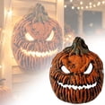 thumbnail image 3 of Halloween Porch Light Covers, Spooky Jack O Lantern Decor, 2.95 x 8.66 x 10.63 in, Outdoor Halloween Light Accessory, Pumpkin Lamp Cover for Porch, Entryway Seasonal Decor, Halloween Decorations, 3 of 6