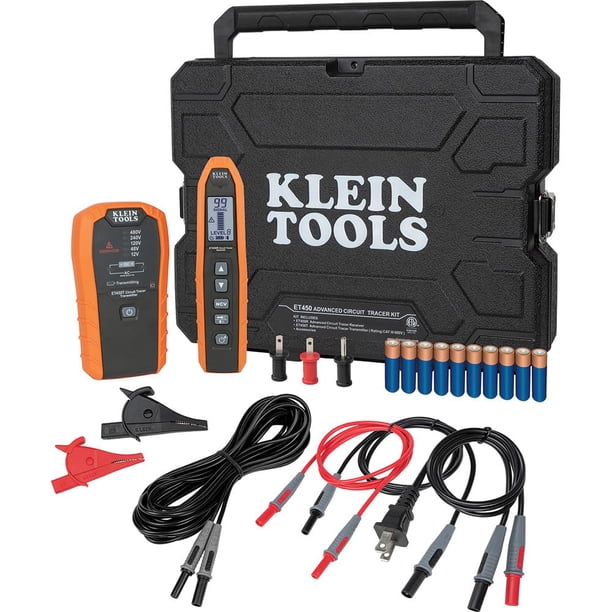 Kit de buscador de disyuntores y trazador de cables Klein Tools ET450