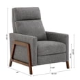 thumbnail image 3 of Veneto Push Back Recliner in Performance Fabric - Ashen Gray, 3 of 18