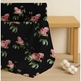 thumbnail image 4 of Soimoi Black Cotton Voile Fabric Leaves & Rose Floral Print Fabric by Yard 42 Inch Wide, 4 of 7