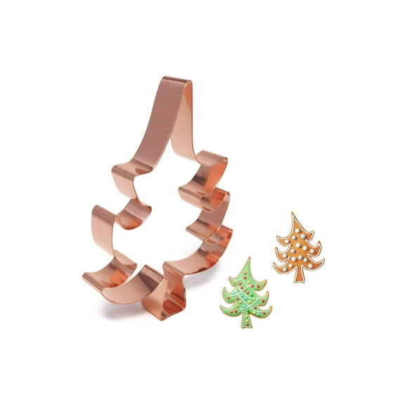Whimsical Christmas Tree ~ Copper Cookie Cutter - Handcrafted by The Fussy Pup