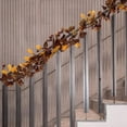 thumbnail image 3 of sruoe Halloween Garland, Artificial Garland Rattan, Artificial Maple Leaf Vine, Hanging Maple Leaf Garland, Fall Leaves for Autumn Home Decoration, Home Halloween Christmas Party Fireplace Decoration, 3 of 6