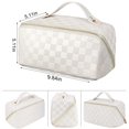 thumbnail image 4 of Bolsa de viaje para cosméticos ALEXTINA de piel sintética impermeable de gran capacidad, 4 of 8