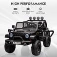 thumbnail image 4 of Royalbelle Black 24v Ride on Car for Ages 3-8, 2-Seater UTV Truck with Remote, 4 of 7