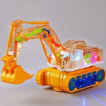 Nilvkv Electric Excavator, 9.8in Push and Go Toys Car Construction Vehicles Construction Truck Made with Plastic, Toys for 3  Year Old Boys and Girls Gifts
