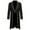 Women Black Hooded, variant on Tuphregyow Women's Leisure Retro TailCoat Long Sleeve Casual Cardigan Solid Trendy Fashion Soft Travel Coat Button Down Black S